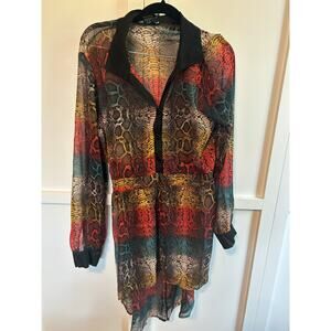 Living Doll Y2K Print Tunic Large